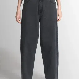 Bene Kleed Grey Cotton Regular Fit High Rise Jeans image 1