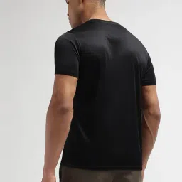Reebok Black Regular Fit Printed Sports T-Shirt image 2