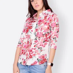 Cation White Printed Shirt image 3