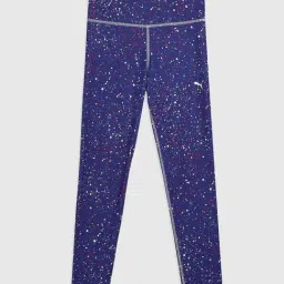 Puma Kids Blue Printed Legging-image-77