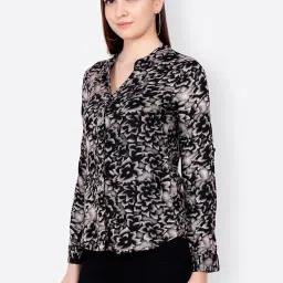 Cation Black Printed Shirt image 3