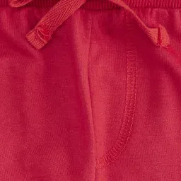 Pantaloons Baby Red & Navy Cotton Printed Trackpants image 3