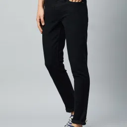 Club York Black Slim Fit Lightly Washed Jeans image 3
