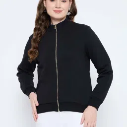 MADAME Black Plain Sweatshirt image 1