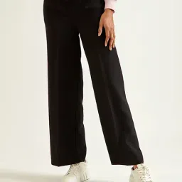Cover Story Black Regular Fit Mid Rise Pants-image-41
