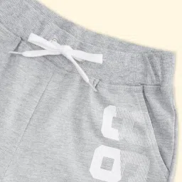 Pantaloons Junior Grey Cotton Printed Shorts image 3