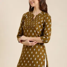 showoffff SHOWOFF Olive Printed Kurti image 3