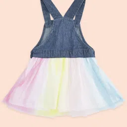 Pantaloons Baby Multicolor Cotton Color Block Dungaree Set image 3
