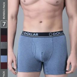 Dollar Bigboss Assorted Cotton Regular Fit Trunks - Pack Of 7-picture-5
