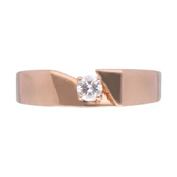 C. Krishniah Chetty Group Gold & Diamond Luminous Solitaire Ring image 1