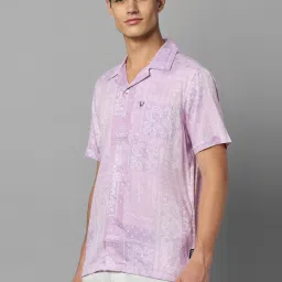 Allen Solly Jeans Purple Regular Fit Printed Shirt image 3