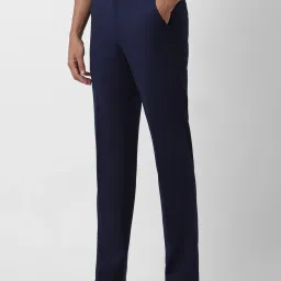 Peter England Elite Navy Slim Fit Trousers image 3