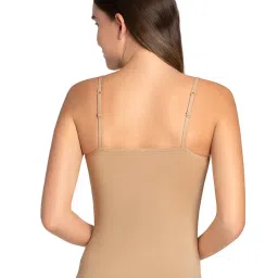 Amante Beige & White Full Coverage Camisoles - Pack Of 2 image 3