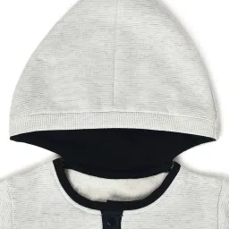 MiArcus Kids White & Black Cotton Regular Fit Full Sleeves Sweatshirt image 3