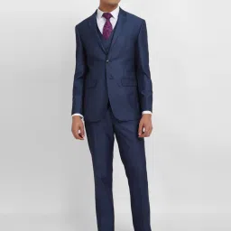 Allen Solly Navy Slim Fit Three Piece Suit image 1