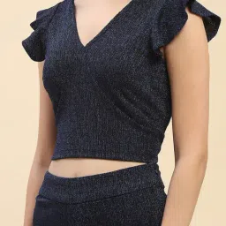 Camla Blue Textured Co-Ord Set image 5