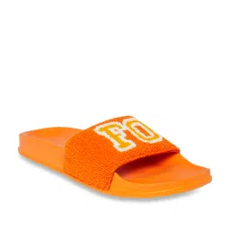 Forever Glam by Pantaloons Women's Orange Slides image 3