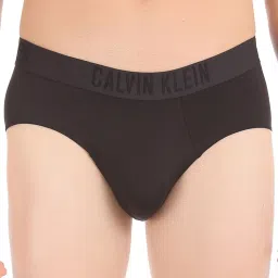 Calvin Klein Black Regular Fit Logo Printed Briefs image 1