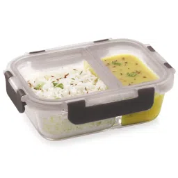MAGNUS Solid Grey Borosilicate 580ml Rectangle Container image 1