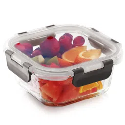 MAGNUS Solid Grey Borosilicate 520ml Square Container image 1