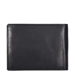 SASSORA Black Casual Leather Rfid Bi-Fold Wallet for Men image 3