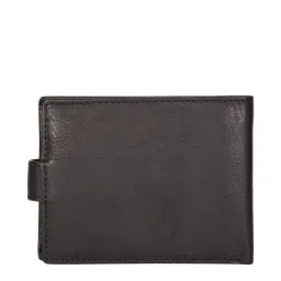 SASSORA Black Casual Leather Rfid Bi-Fold Wallet for Men image 3