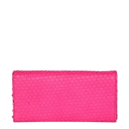 SASSORA Pink Textured Rfid Wallet for Women image 3
