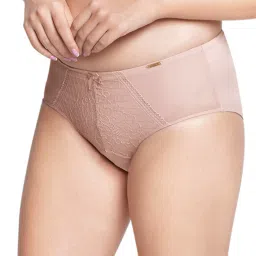 Amante Pink Lace Pattern Hipster Panty image 3