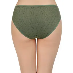 Amante Green & Blue Cotton Printed Hipster Panties - Pack Of 3 image 3