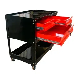 Rimsha 60 cm Industrial Automobile Tool Trolley Black and Red 200 Kg Load Capacity, RIM-15 image 3