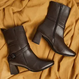 Ginger by Lifestyle Women's Brown Casual Booties image 1