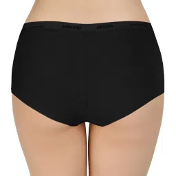 Amante Blue & Black Boy Shorts Panties - Pack Of 2 image 3
