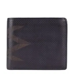 KOMPANERO Theo Blue Leather Textured Bi-Fold Wallet image 1