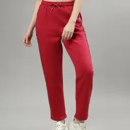 Elle Red Loose Fit Sweat Pants image 1