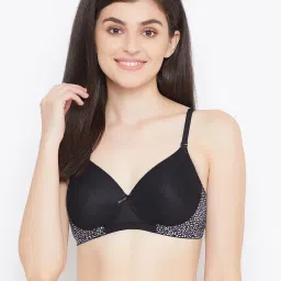 Clovia Black Non Wired Padded T-Shirt Bra image 1