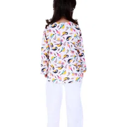 BownBee Kids Multi Cotton Printed Shirt & Pyjamas image 2