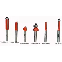 YADAV 6 Pcs High-Speed Router Bit Set 6.35 mm Stable Alloy Woodworking Bits image 2