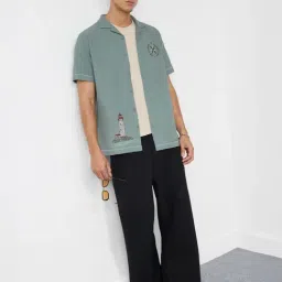 The Souled Store Green Regular Fit Printed Shirt-picture-40