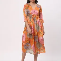 R&B Multicolor Polyester Printed Fit and Flare Kurta-picture-13