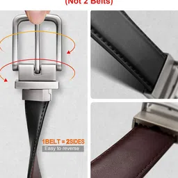 CONTACTS Men Leather Reversible Belt image 2