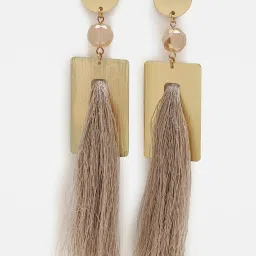 Sohi Gold Plated Designer Drop Earrings image 1