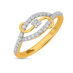 Kisna Diamond & Gold Jewellery Rianne 14k (585) Diamond & Gold Ring For Women image 1
