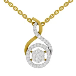 SPARQ Lab Grown Diamond 925 Sterling Silver Yellow Gold Necklace for Women-picture-36