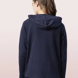 Enamor Navy Cotton Hoodie image 2