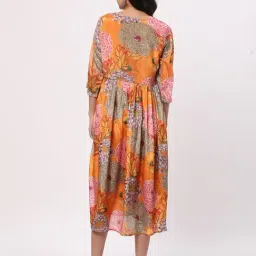 R&B Multicolor Polyester Printed Fit and Flare Kurta image 2