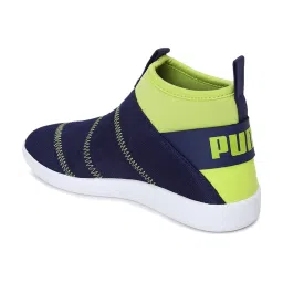 Puma Kids Lazy Knit Mid PS IDP Peacoat Ankle High Sneakers image 5