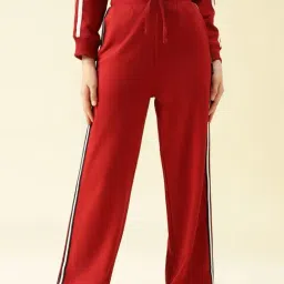 Lil Tomatoes Girls Cranberry Flared Fit Trackpant-image-80