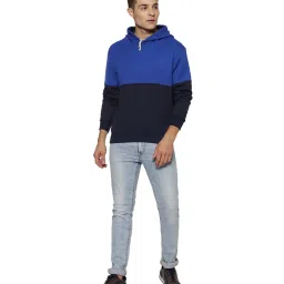Campus Sutra Blue Full Sleeves Sweatshirt image 4