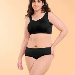 Enamor Black Solid Bra image 4