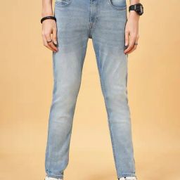 SF Jeans by Pantaloons Light Blue Regular Fit Jeans-picture-18
